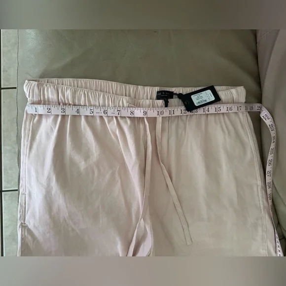 rag & bone Logan Linen-Blend Rose Beach Pants. Size L. MSRP $298 - Picture 7 of 16